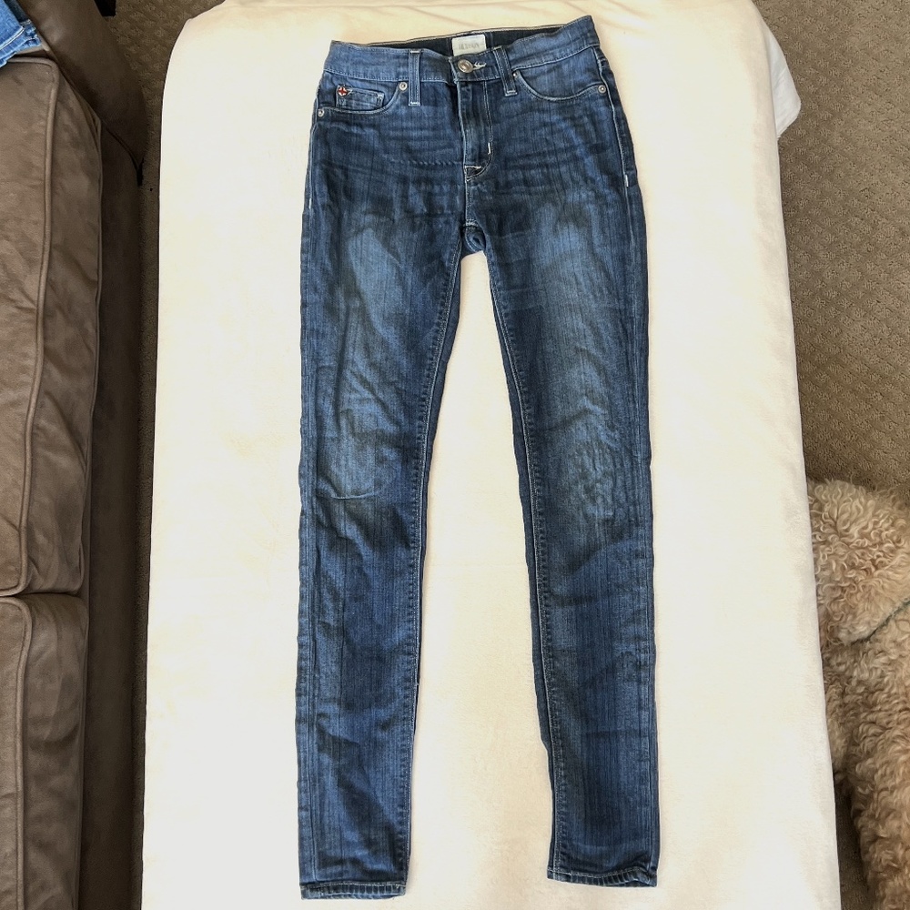 Hudson Nico Mid-Rise Super Skinny Jeans - Size 24